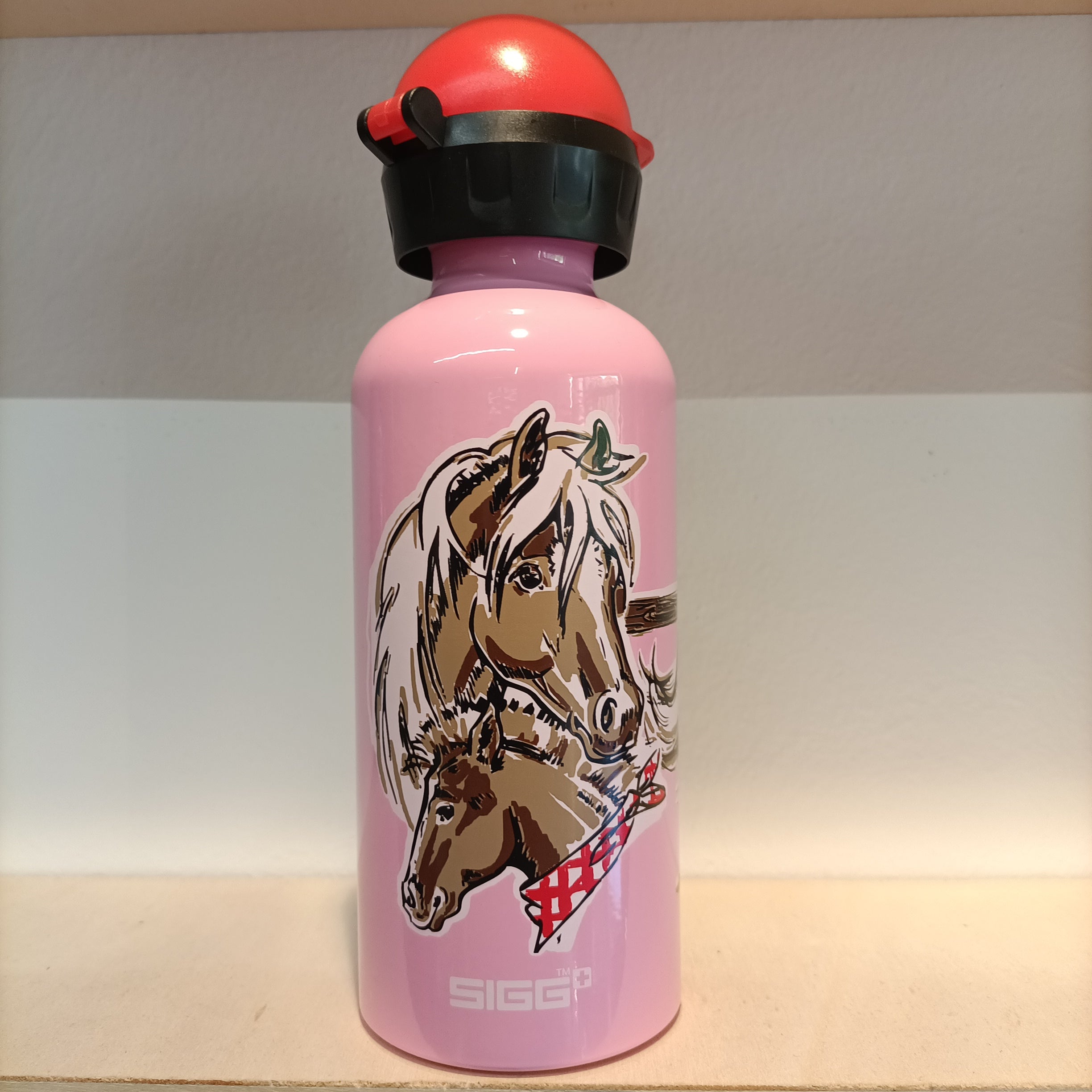 Borraccia SIGG in alluminio da 0.40 lt - cavallo rosa